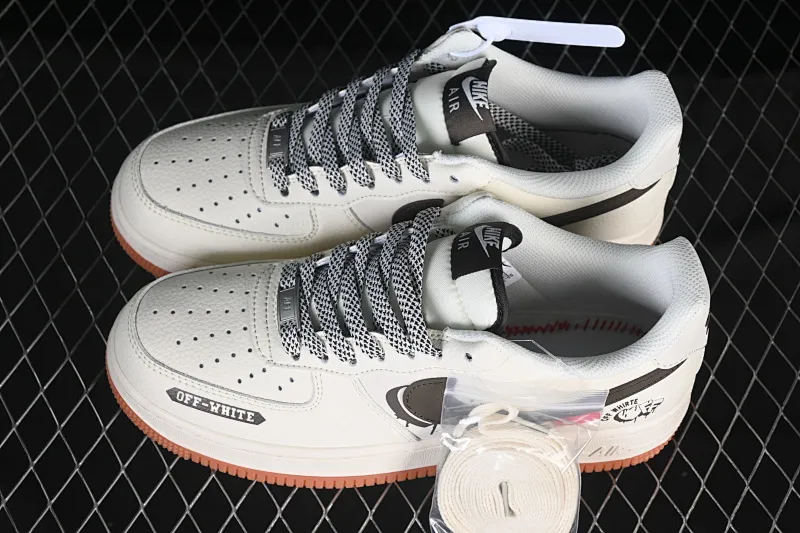 All categories Nk Air Force 1 Air Force series Nk Air Force 1 Low Air Force low-top Nike Air Force 1'07 Low joint love rice black raw rubber Air Force 1 low-top casual sneakers QW5836-027